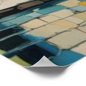 Farbenfrohe Architektur1 Poster (Ecke)