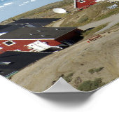 Farbenfrohe Architektur der Stadt, Narsaq, Poster (Ecke)