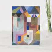Farbenfrohe Architektur | Paul Klee Karte (Vorderseite)
