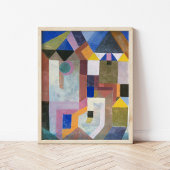 Farbenfrohe Architektur | Paul Klee Poster