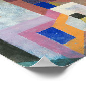 Farbenfrohe Architektur | Paul Klee Poster (Ecke)