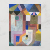 Farbenfrohe Architektur | Paul Klee Postkarte (Vorderseite)