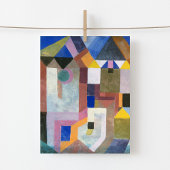 Farbenfrohe Architektur | Paul Klee Postkarte