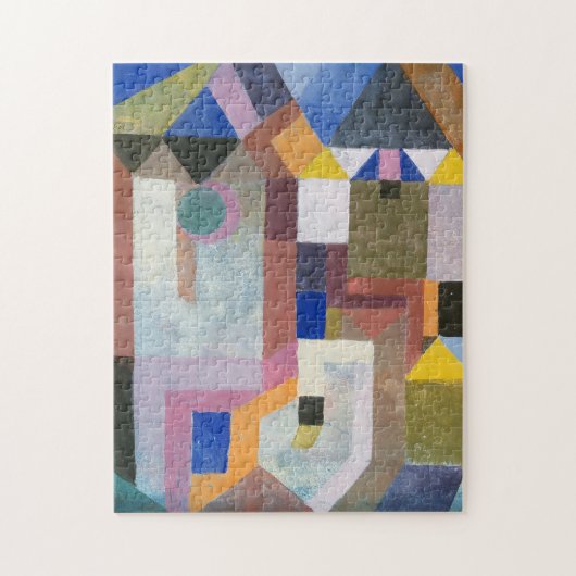 Farbenfrohe Architektur | Paul Klee Puzzle (Vertikal)