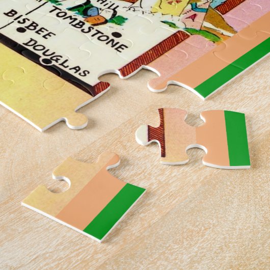 Farbenfrohe Arizona Karte 11x14 Jigsaw Puzzle (Seite)