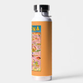 Farbenfrohe Arizona Karte Trinkflasche (Links)