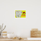Farbenfrohe Arkansas Postkarte Karte drucken Poster (Küche)