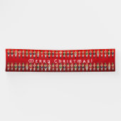 Farbenfrohe Armee von Nutty Nutcracker Spielzeugso Banner (Horizontal)
