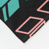 Farbenfrohe Arrow-Auswahl über schwarz Fleecedecke (Ecke)