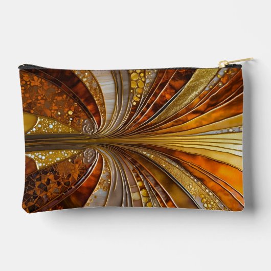 Farbenfrohe Art Deco Accessoire Tasche (Rückseite)