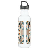 Farbenfrohe Art Deco Design Edelstahlflasche (Rückseite)