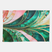 Farbenfrohe Art Deco Küche Handtuch (Horizontal)