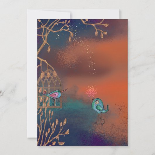 Farbenfrohe Art Deco New Year's Eve Party Einladun Einladung (Rückseite)