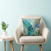 Farbenfrohe Art Deco Square Throw Kissen (Stuhl )
