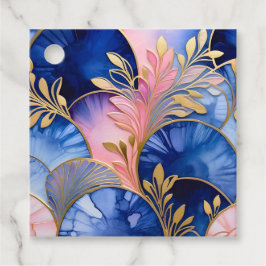 Farbenfrohe Art-Deco-Tags Geschenkanhänger