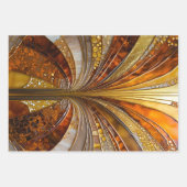 Farbenfrohe Art Déco Wrapping Paper Sheets Geschenkpapier Set (Vorderseite)