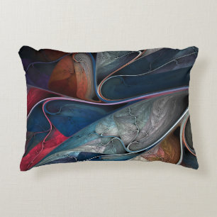Farbenfrohe Art Throw Kissen