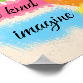 Farbenfrohe Art Unterricht Regeln Poster (Ecke)