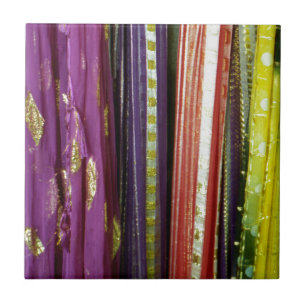 Farbenfrohe asiatische Skarabäen Fliese