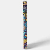 Farbenfrohe Astronautenspaziermuster Case-Mate iPhone Hülle (Rückseite / Links)