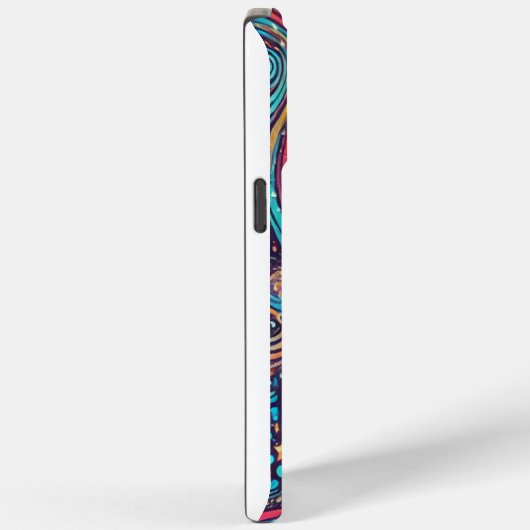 Farbenfrohe Astronautenspaziermuster Case-Mate iPhone Hülle (Rückseite / Rechts)