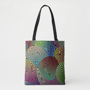 farbenfrohe asymmetrische abstrakte Formen Tasche