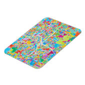 Farbenfrohe Atlanta-Karte Magnet (Linke Seite)