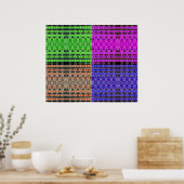 farbenfrohe Atmosphäre Poster (Küche)