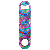 farbenfrohe Atmosphäre und Liebe Speedflaschenöffner (Rückseite)