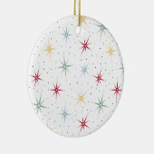 Farbenfrohe atomare Sternexplosion Mitte des Jahrh Keramik Ornament (Rechts)