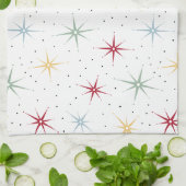 Farbenfrohe Atomic Sternexplosion Muster Mitte des Geschirrtuch (Gefaltet)