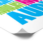 Farbenfrohe Audiologie Poster (Ecke)