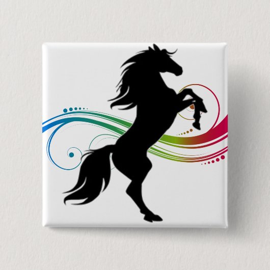 Farbenfrohe Aufzucht Button (Vorderseite)