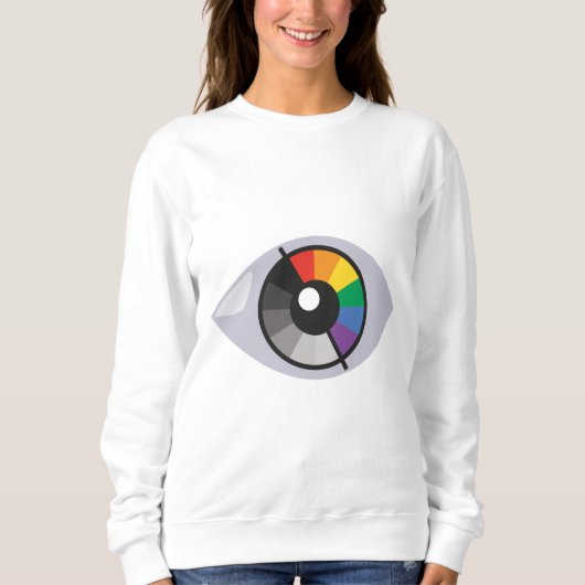 Farbenfrohe Augen des Diversity und der Kreativitä Sweatshirt (Vorderseite)