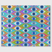 Farbenfrohe Augenschutzmuster Geschenkpapier (Flach)