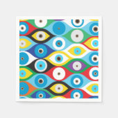 Farbenfrohe Augenschutzmuster Serviette (Vorderseite)