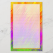 Farbenfrohe Aurora III Feinseilgarn Briefpapier (Vorderseite)