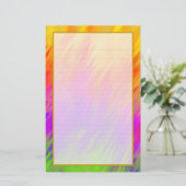 Farbenfrohe Aurora III Feinseilgarn Briefpapier (Stehend Vorderseite)