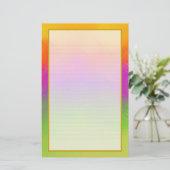 Farbenfrohe Aurora IV Feinseilsteine Briefpapier (Stehend Vorderseite)