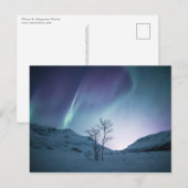 Farbenfrohe Aurora Postkarte (Vorne/Hinten)
