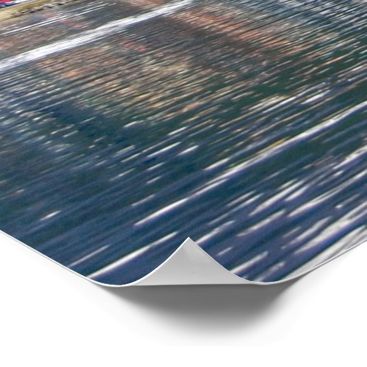 Farbenfrohe Aussicht auf Ushuaia Tierra del Fuego Poster (Ecke)