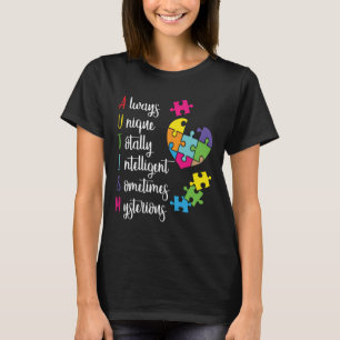 Farbenfrohe Autismus-Bewusstsein Geschenk Design f T-Shirt