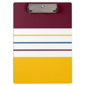 Farbenfrohe autonale Streifen Klemmbrett (Vorderseite)