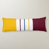 Farbenfrohe autonale Streifen Seitenschläferkissen (Rückseite)