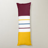 Farbenfrohe autonale Streifen Seitenschläferkissen (Rückseite (Vertikal))