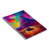 Farbenfrohe Autoszene Notizblock (Rechte Seite)