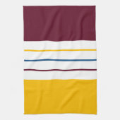 Farbenfrohe Autumnal Mulberry Bernsteinfarben Geschirrtuch (Vertikal)