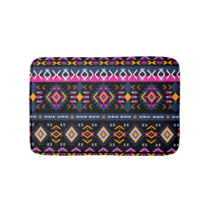 Farbenfrohe Azteken Badematte