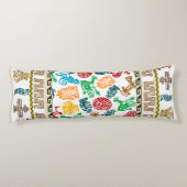 Farbenfrohe Azteken Gemustert Seitenschläferkissen (Rückseite)