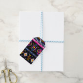 Farbenfrohe Azteken Geschenkanhänger (Mit Garn)